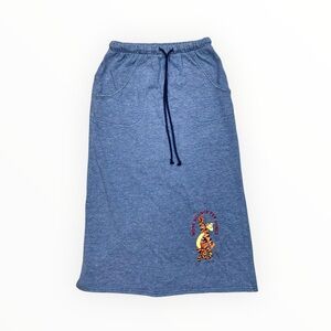Vintage Pooh 100 Acre Collection Embroidered Tigger Youth M Cotton Maxi Skirt